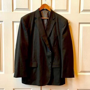 GRAY 2 BUTTON BLAZER BY BARRINGTON SIZE 46R EUC